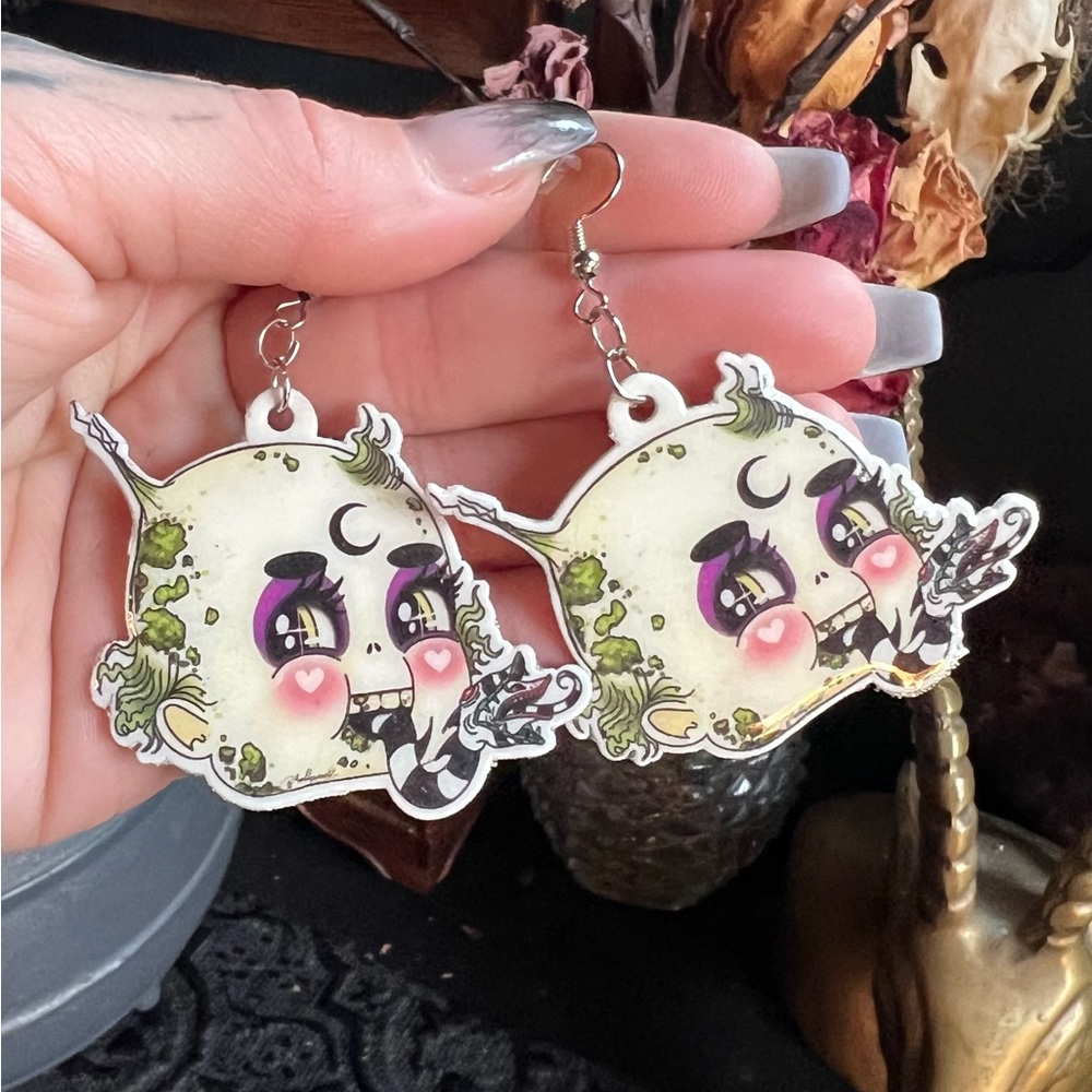 Kewpie Beetlejuice Earrings